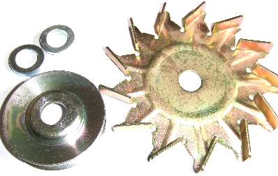 Fan and Pulley for 55 Amp Alternator  GXE0003FP