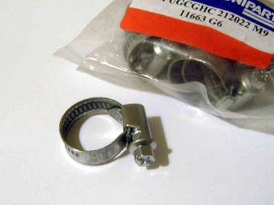 Hose Clip 12-22mm Radiator to Reservoir/Fuel pipes [CJ3012] CJ600101